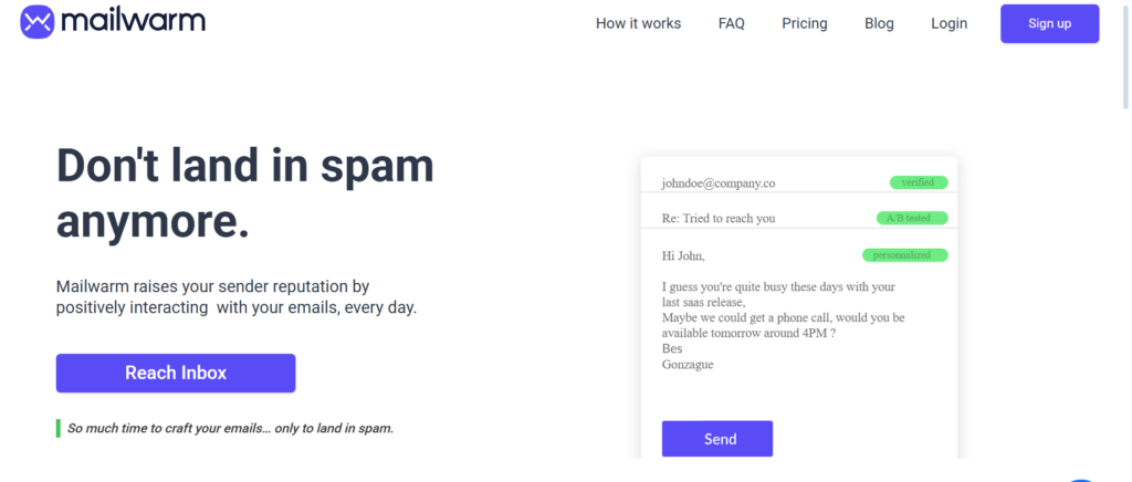 Mailwarm